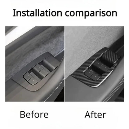 For Tesla Model Y/3/3+ Highland Window Lifter Switch Buttons Cover Trim Frame Button Stickers 2017-2024 Car Interior Accessories