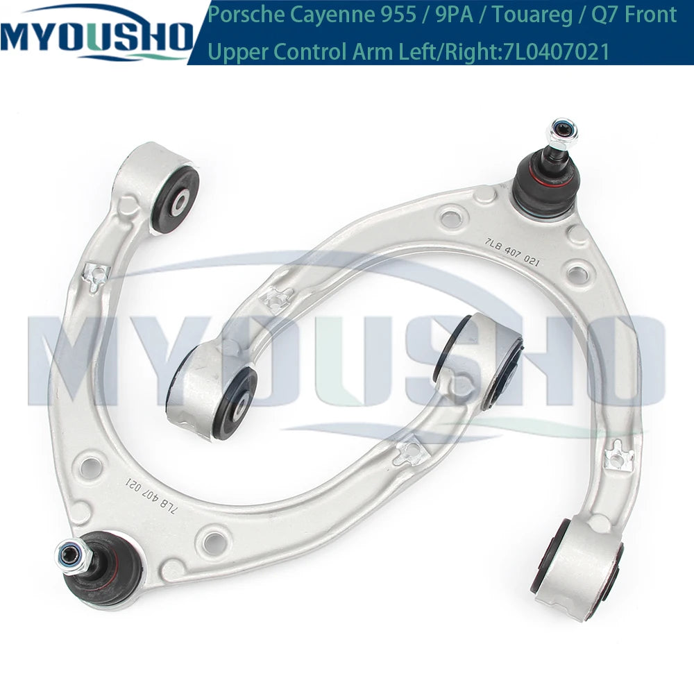 Myosho 4pcs Front Upper and Lower Control Arm Swing Arm Kits For Audi Q7 4LB SUV 2006-2016 1 OE 7P0407151E 7P0407152E 7L8407021