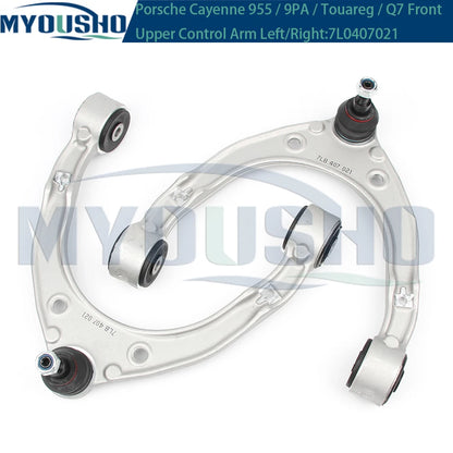 Myosho 4pcs Front Upper and Lower Control Arm Swing Arm Kits For Audi Q7 4LB SUV 2006-2016 1 OE 7P0407151E 7P0407152E 7L8407021