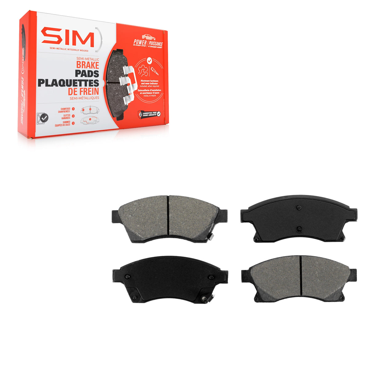 SIM SIM-1522 plaquette de frein avant