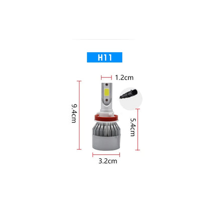 Led Headlight Bulbs H3 H4 H7 LED Car Waterproof Lamp Super Bright CSP LED Headlight DRL Lamp Kit High Low Beam