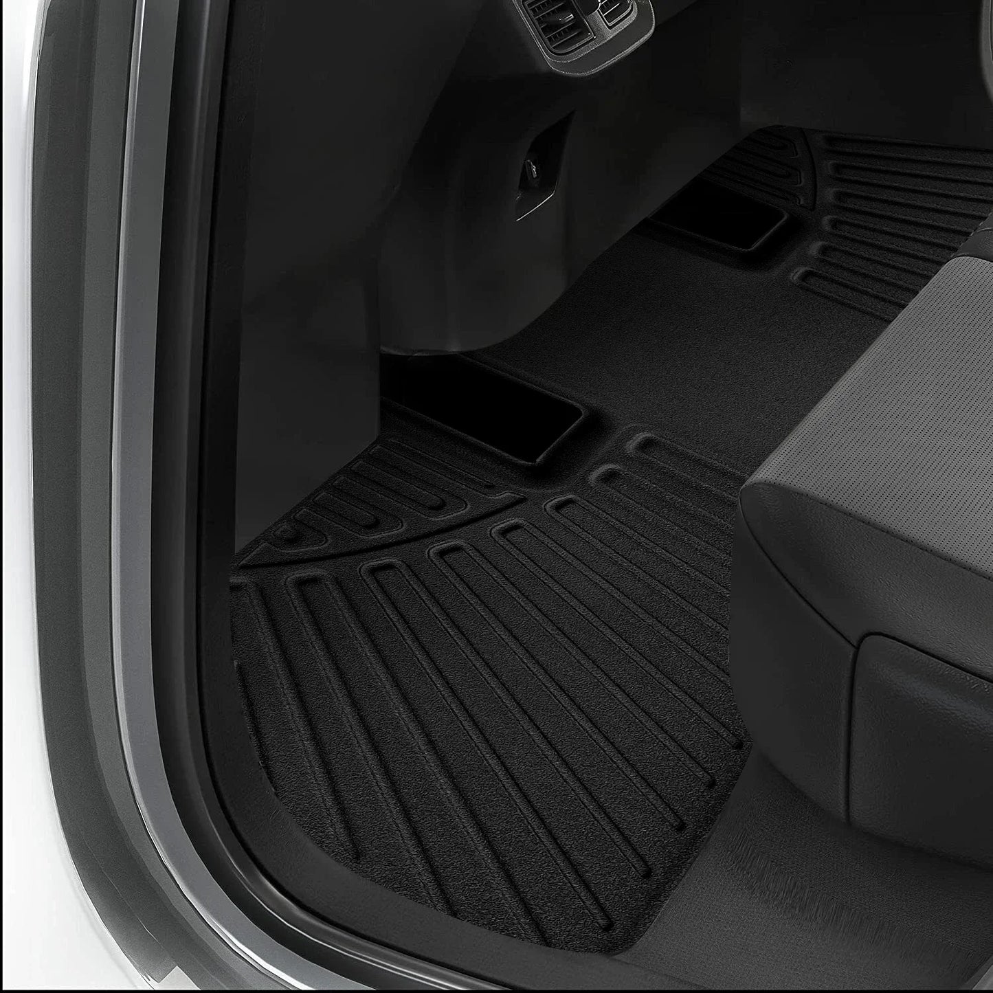 4pcs Car Floor Mats Liners +3rd Row +2nd row Bench Compatible for 2022-2023 Nissan Pathfinder All Weather Waterproof