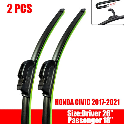 Front Wiper Blades For Honda Civic 2004-2023 2018 2019 2020 2021 2022 2017 Windscreen Windshield Window Auto Accessories 24"+19"