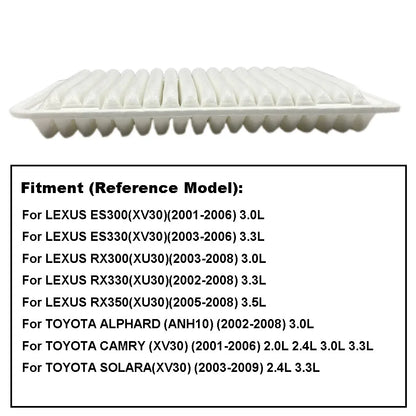 Air Filter For TOYOTA CAMRY 2001-2006 SOLARA ALPHARD ANH10 LEXUS ES300 XV30 ES330 RX300 XU30 RX350 Cabin AC Filter Spare Parts