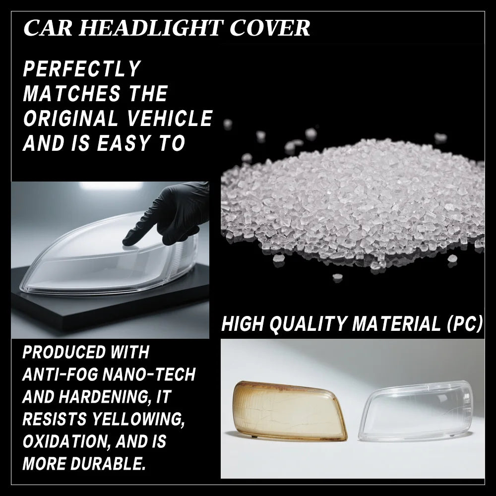 For Hyundai Sonata 2015 2016 Front Headlamp Cover Transparent Headlight Shell Lens Plexiglass Replace Original Lampshade