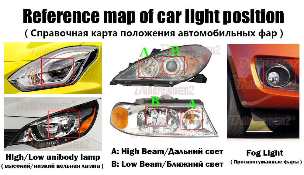 2 Pieces LED Headlight Low High Beam 100W High Bright Car Front Canbus Head Light Accessories For Ford KA KA+ 1996-2023