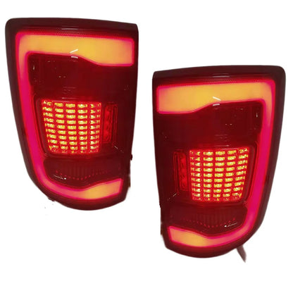 Auto Accessories Fit For Dodge Ram 1500 2010 2009-2018 Led Rear Tail Lights & Yellow Turn Signal Lights Rear Working Lights