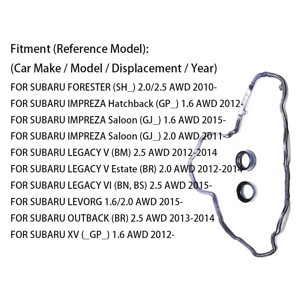 For SUBARU XV OUTBACK LEVORG LEGACY IMPREZA FORESTER FB20/5 Valve Cover Gasket 13270AA240 2010 2012 2015 Seal Parts Accessories