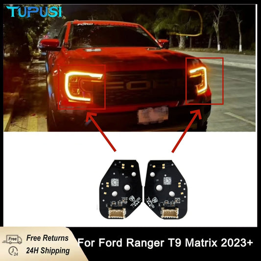 Pour Ford Ranger T9 Matrix clignotant module DRL Color Change To Amber phare Daylight Boards Replace Functional voiture feu (livraison : 5 à 12 jours)