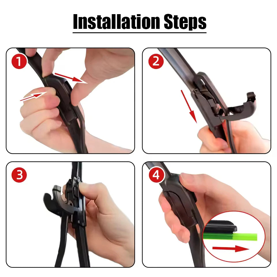 Front Wiper Blades For Honda Civic 2004-2023 2018 2019 2020 2021 2022 2017 Windscreen Windshield Window Auto Accessories 24"+19"