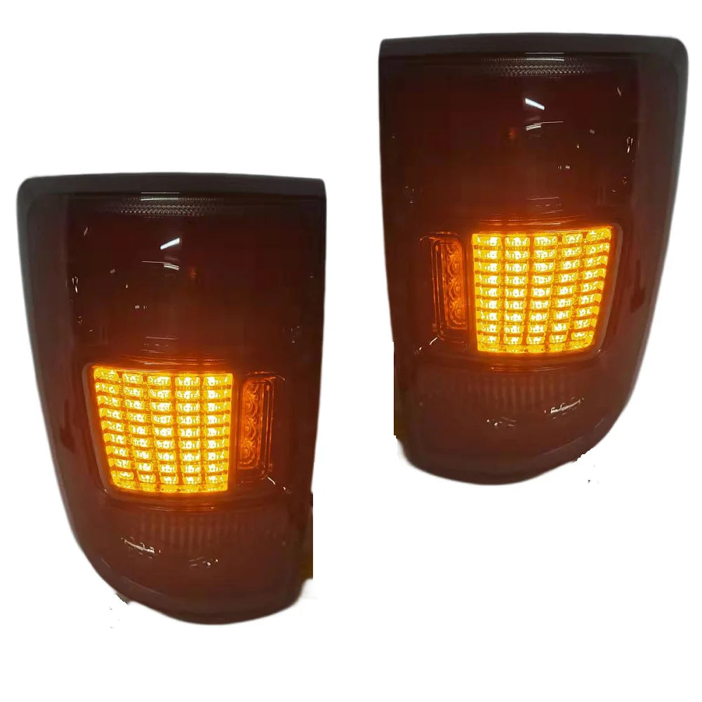 Auto Accessories Fit For Dodge Ram 1500 2010 2009-2018 Led Rear Tail Lights & Yellow Turn Signal Lights Rear Working Lights