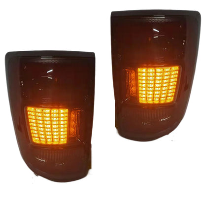 Auto Accessories Fit For Dodge Ram 1500 2010 2009-2018 Led Rear Tail Lights & Yellow Turn Signal Lights Rear Working Lights