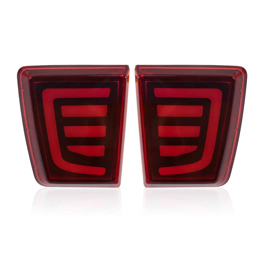 Car LED Rear Bumper Reflector For Mitsubishi Pajero Shogun V97 V98 V87 V93 V95 Montero 2007 - 2020 Tail Brake Turn Signal Light