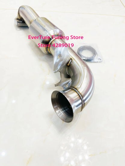 Catalyst Downpipe For Mini Cooper R55 R56 R57 R58 R59 R60 turbo exhaust pipe With 200cell Catalyst 2.5'' OD pipe