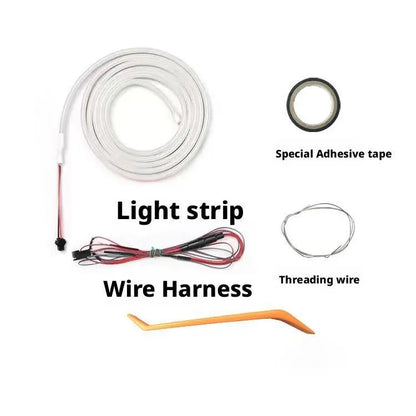 Car high brightness trunk lighting ambient light interior decoration LED wiring free automatic sensing tailgate light strip