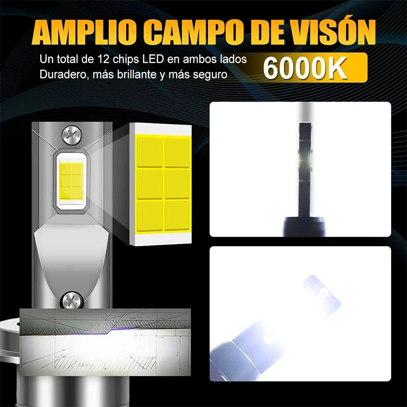 M8PRO H7 H4 H11 LED voiture phares Canbus H3 H1 H8 H9 9005 HB3 9006 HB4 9012 HIR2 5570 CSP M8 Pro 12V feux antibrouillard 9000000LM 6000K