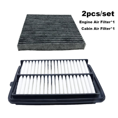 For Suzuki Vitara LY 2019 1.0L SX4 S-CROSS JY 2016-2020 K10C AC Air Conditioner Cabin Engine Air Filter 95850-61M00 13780-50R00