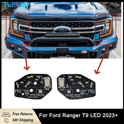 For Ford Ranger T9 Matrix Turn Signal Module DRL Color Change To Amber Headlight Daylight Boards Replace Functional Car Light