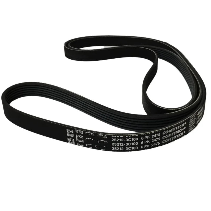 Brand New V-Ribbed Belt 252123C100 Fan Belt 252123C111 for Hyundai Veracruz Genesis Santa Fe Waiting for more Models