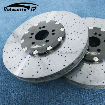 Carbon Fiber Ceramic Brake Rotor 380-420mm Brake Disc Upgrade for BMW M4 M2 G80 F80 F90 AMG C63 400 410 390 380mm Ceramic Discs