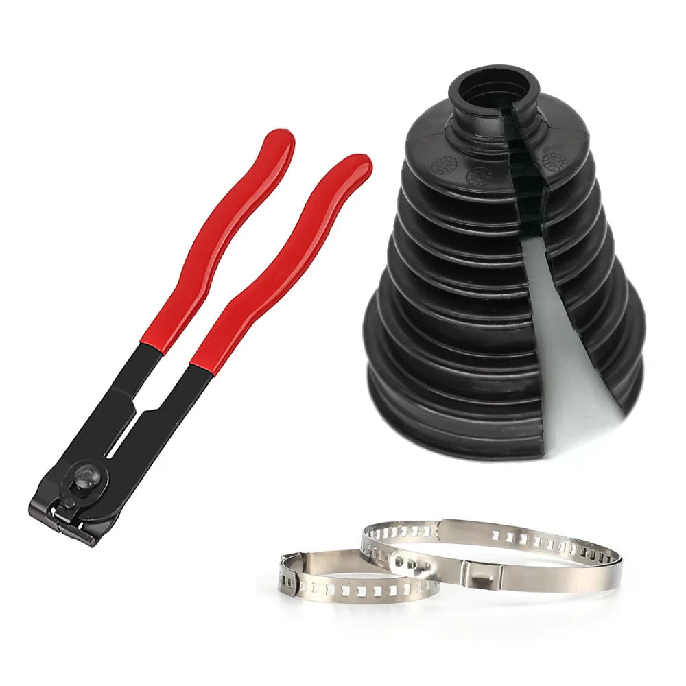 Universal Split Cv Boot Pliers Kit Driveshaft Stretchy Rubber Outer Gaiters Easy Fit With Clips Car Accessories Replacement Part