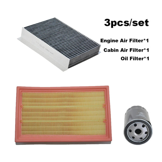 3pcs Filter Set For JAGUAR S-Type X200 3.0L 1999-2008 2005 Car Engine Cabin A/C Air Oil Filter Car Accessories XR849205 AJ82766