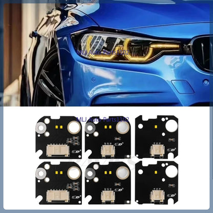 Yellow DRL for 3 Series F30 F31 F34 facelift 2016-2019 Angel Eye LED Headlight Daytime Light LED Board