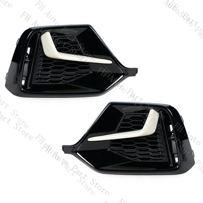 Front Rear Fog Lamp Light Trim Frame Shell Cover Lid Bezel For Honda Civic Hatchback 2020 2021