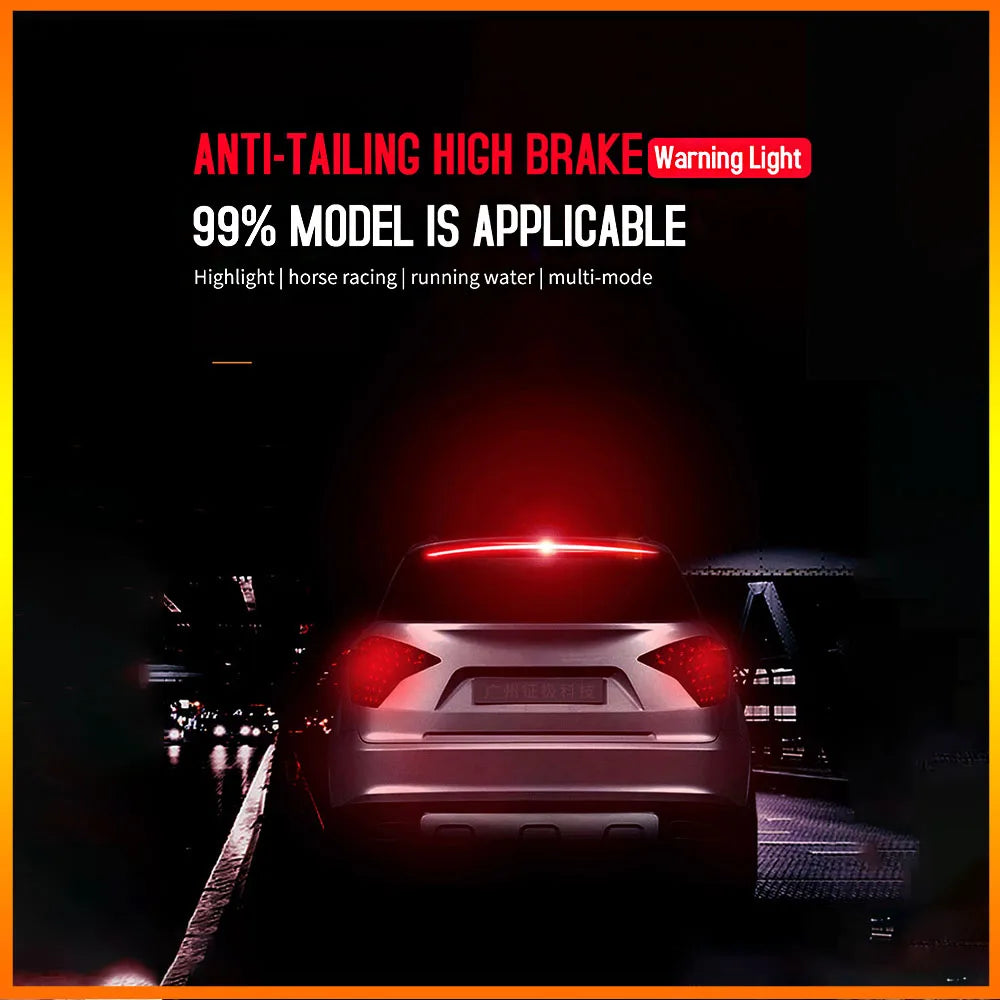 Automotive LED High Mounted Brake Light Warning Light Strip With Flow Light Steering Brake Multiple Functions Brake light