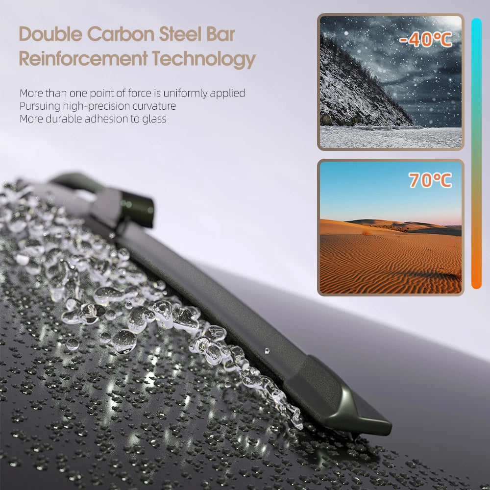 For Honda Civic 10 2016-2019 Front Windshield Wiper Blades 2pcs Windscreen Window Accessories 2017 2018