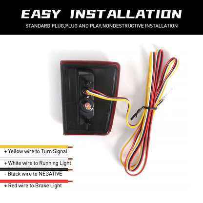 Car LED Rear Bumper Reflector For Mitsubishi Pajero Shogun V97 V98 V87 V93 V95 Montero 2007 - 2020 Tail Brake Turn Signal Light