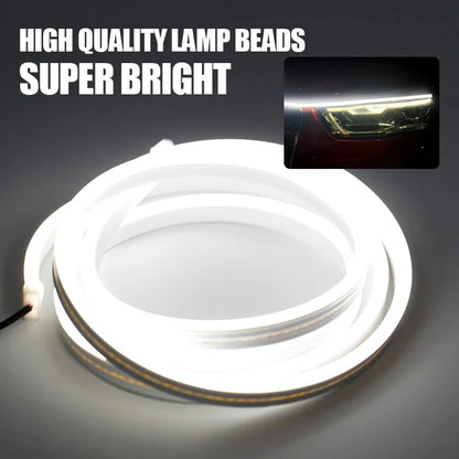 OKEEN Led Car Hood Lights Strip Universal Auto Decorative Atmosphere Lamps Ambient Lights For Car Daytime Running Lights DRL 12V