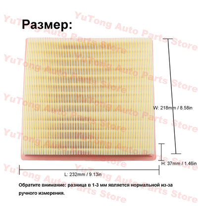 Air Filter For SUBARU FORESTER SK 2018 SJ 2012/ XV(GT) Crosstrek GU IMPREZA WRX TRIBECA (WX) 16546-AA150 16546-AA16A Spare Parts