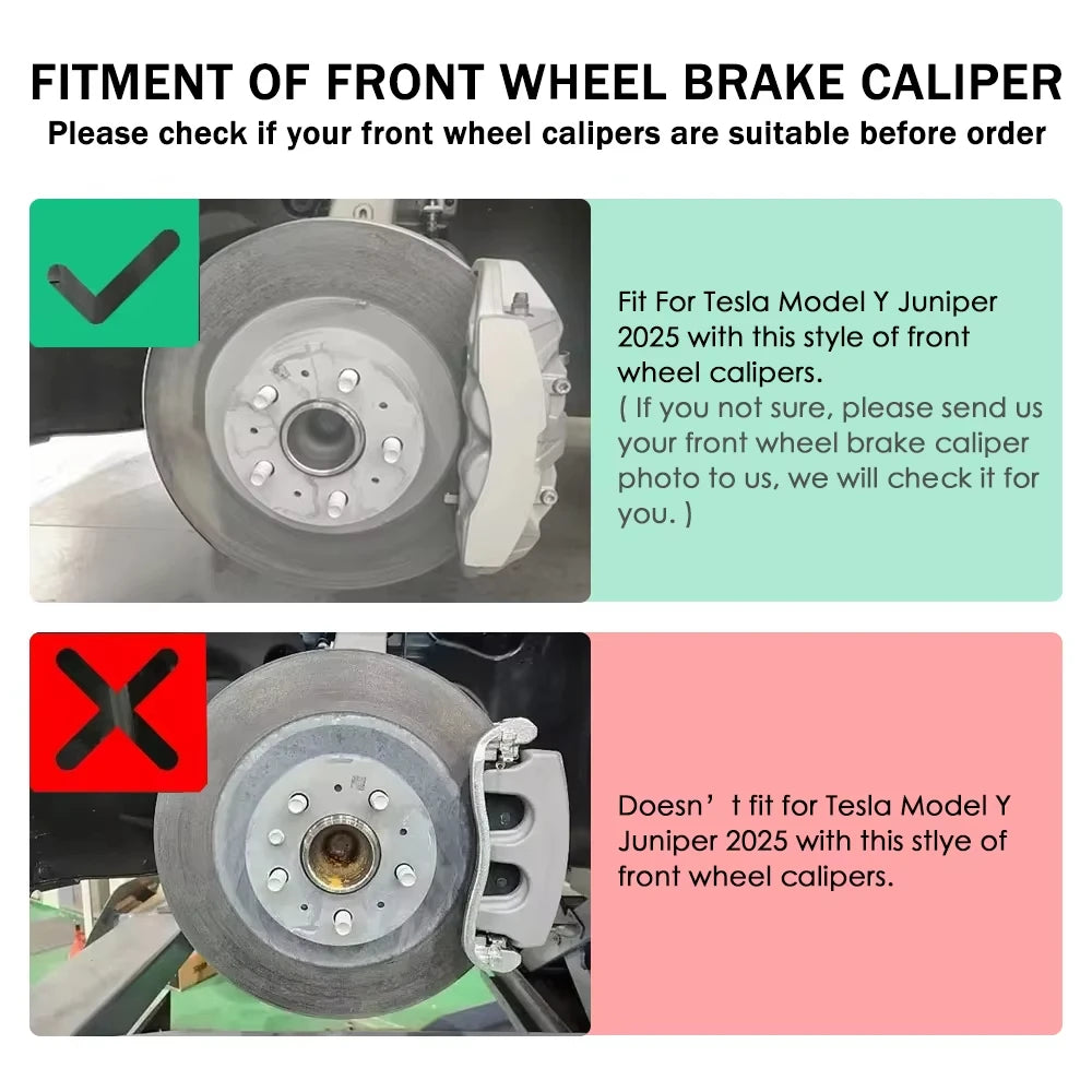 Aluminum Alloy Caliper Covers For New Tesla Model Y Juniper 2025 Brake Caliper Covers Model 3 Highland 2024-2025 Car Accessories