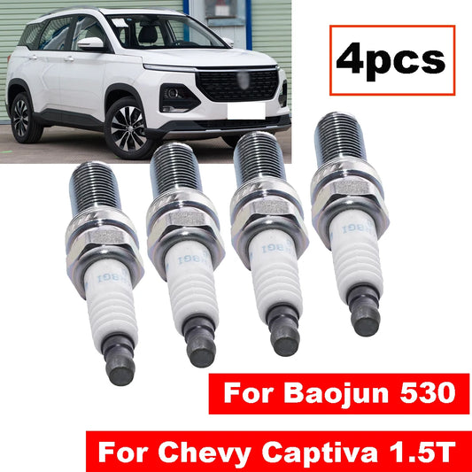 Spark Plugs For Chevrolet Captiva 1.5T 2018-2023 Baojun 530 730 560 RC-5 RS-3 Wuling Victory Hongguang S3 24563743 Spare Parts