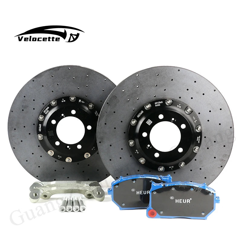 Carbon Fiber Ceramic Brake Rotor 380-420mm Brake Disc Upgrade for BMW M4 M2 G80 F80 F90 AMG C63 400 410 390 380mm Ceramic Discs