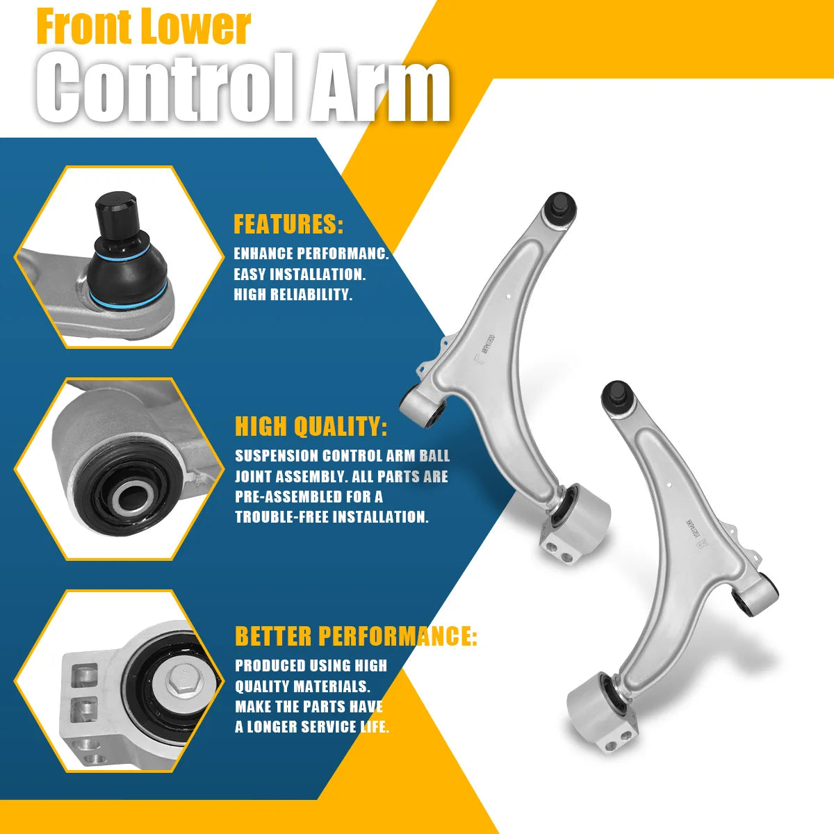 Svenubee Front Lower Control Arm Ball Joint for Chevrolet Malibu Buick LaCrosse Regal 2010 2011 2012 2013 2014 2015 2016