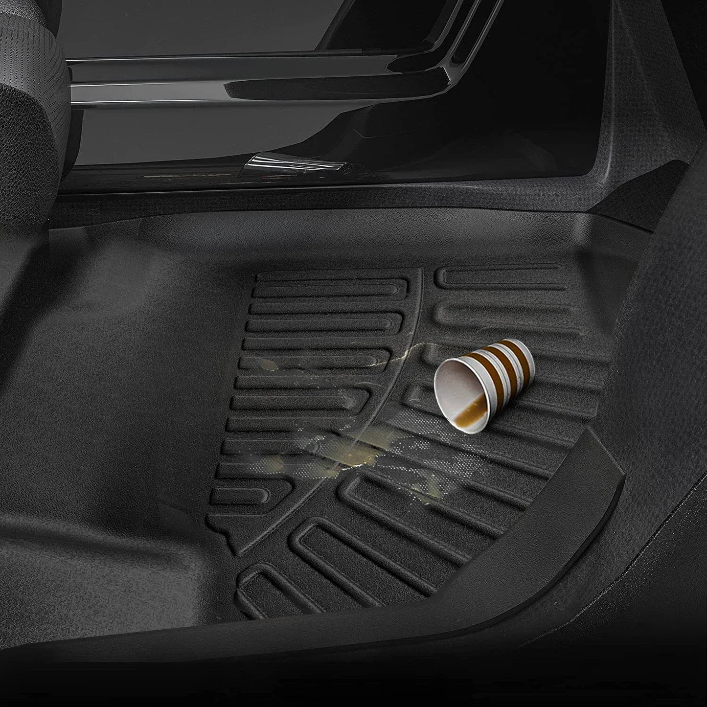 4pcs Car Floor Mats Liners +3rd Row +2nd row Bench Compatible for 2022-2023 Nissan Pathfinder All Weather Waterproof