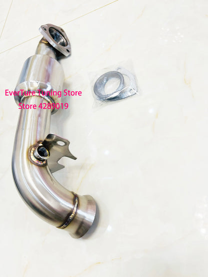 Catalyst Downpipe For Mini Cooper R55 R56 R57 R58 R59 R60 turbo exhaust pipe With 200cell Catalyst 2.5'' OD pipe