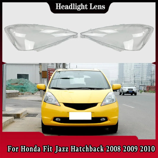Pour Honda compatible Jazz Hatchback 2008 2009 2010 avant phare cache phare Lens Shell Plexiglass Replace Original Lampshade (livraison : 5 à 12 jours)