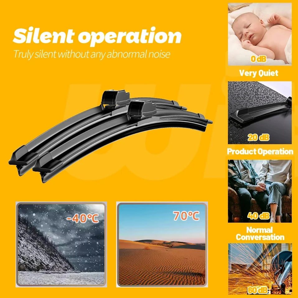 Front Wiper Blades For Honda Civic 2004-2023 2018 2019 2020 2021 2022 2017 Windscreen Windshield Window Auto Accessories 24"+19"