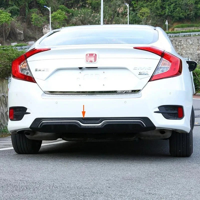 High Quality Sporty Style Rear Bumper Protector Guard Cover Difuser Body Kit For Honda Civic 10th Gen 4DR 2016 2018 2019 2017