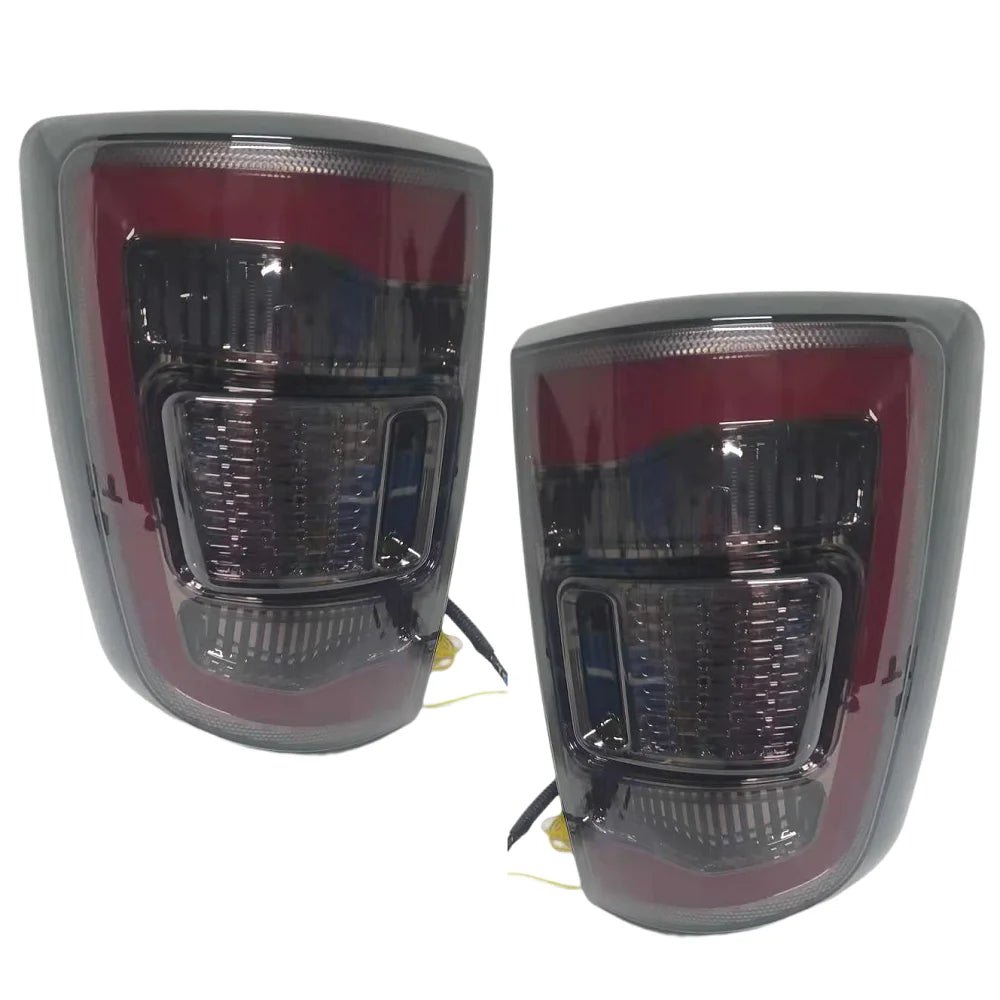 Auto Accessories Fit For Dodge Ram 1500 2010 2009-2018 Led Rear Tail Lights & Yellow Turn Signal Lights Rear Working Lights