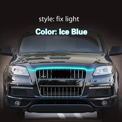 1Pcs for Audi Q7 2006-2015 Universal Auto 12V LED DRL Waterproof Flexible Daytime Running Lights Daylight Fog light Ambient Lamp