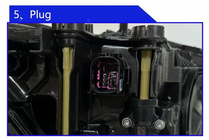 Auto Headlights Accessories For Audi Q3 2020-2023 Upgrade Matrix Projector Lens LED Car Head Lights Plug and Play Assembly