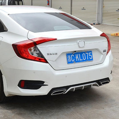 High Quality Sporty Style Rear Bumper Protector Guard Cover Difuser Body Kit For Honda Civic 10th Gen 4DR 2016 2018 2019 2017