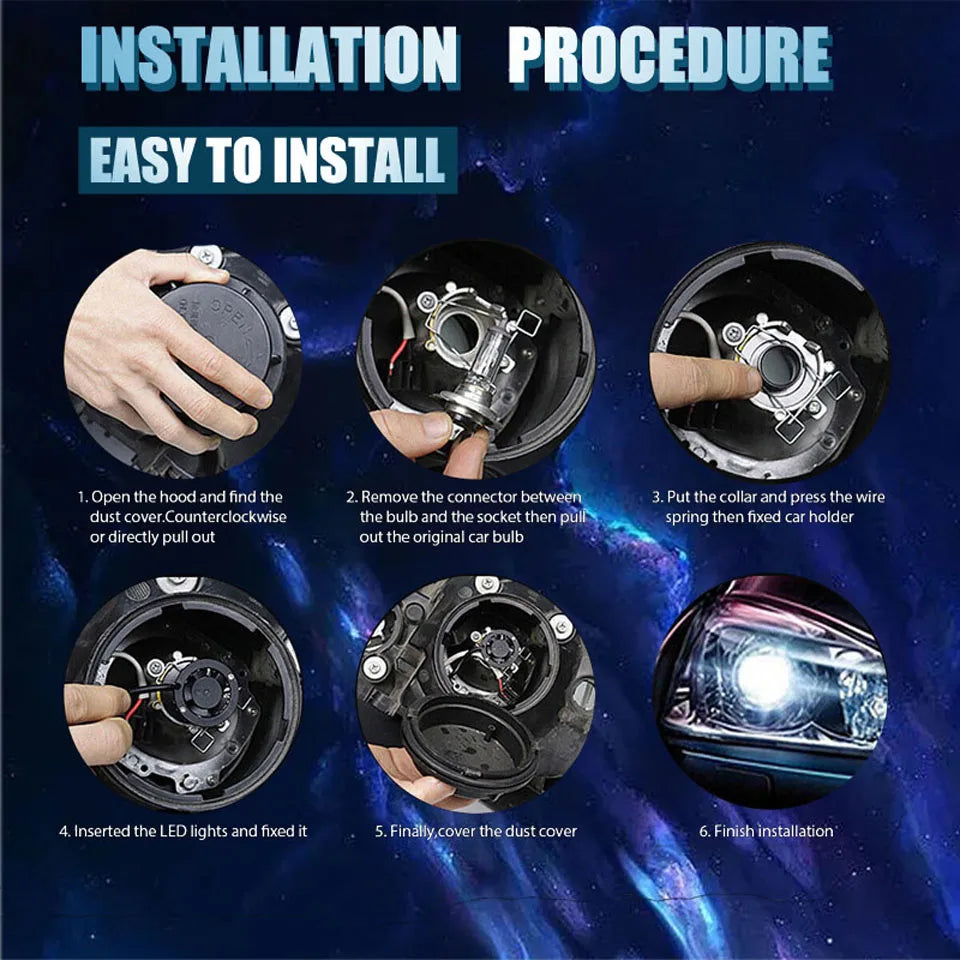LED H4 9003 Car Headlight Bulbs Triple Copper Pipes Cooling Tech For Suzuki Grand Vitara 1999 2000 2001 2002 2003 2004 2005