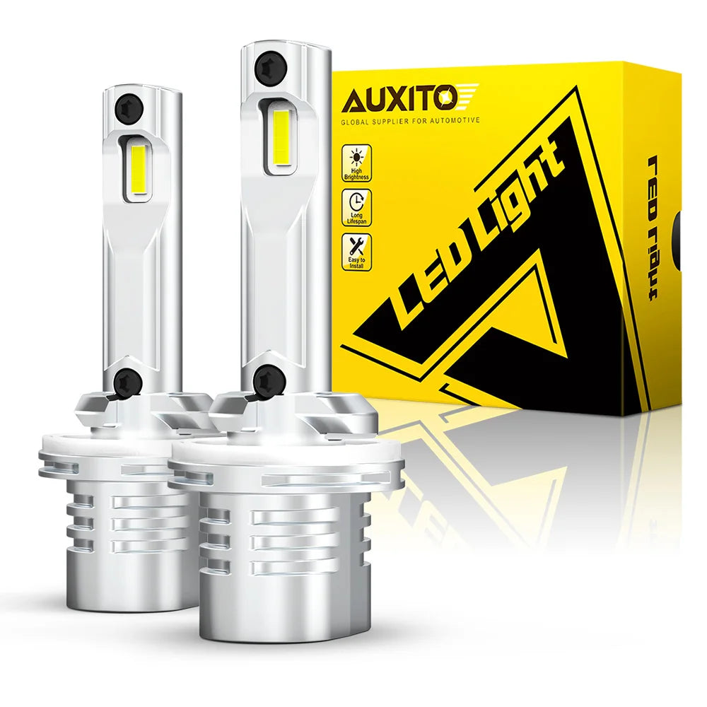 AUXITO 2Pcs H27W H27 LED 881 880 LED Fog Lights Canbus H27W/1 H27W/2 LED Bulb Car Fog Driving Lamp DRL No Error 12V 6500K White
