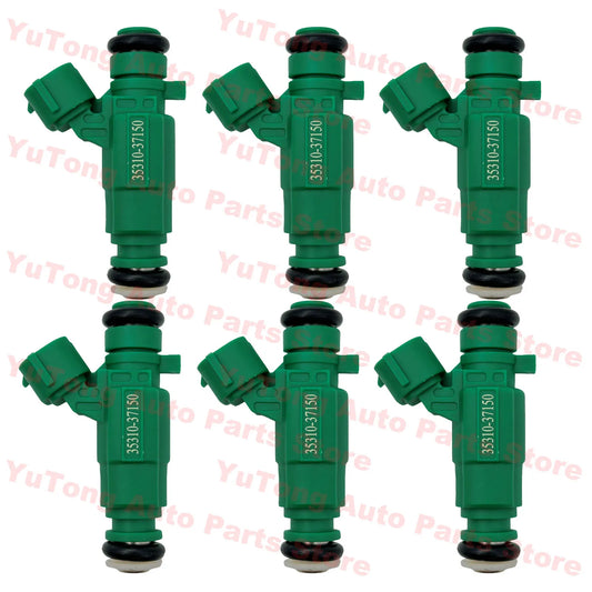 6pièces injecteur de carburant Valve pour HYUNDAI SANTA FE SM 2.7 TIBURON TUCSON JM SONATA KIA OPTIMA SPORTAGE Nozzle accessoires 35310-37150 (livraison : 5 à 12 jours)