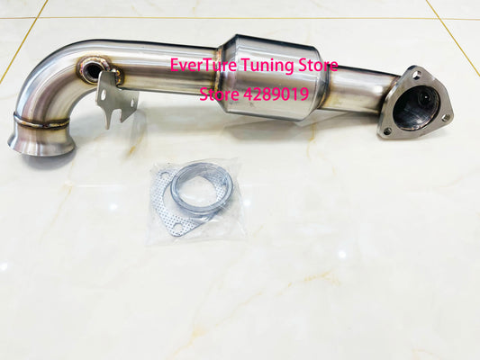 Catalyst Downpipe pour Mini Cooper R55 R56 R57 R58 R59 R60 turbo tuyau d'échappement avec 200cell Catalyst 2.5'' OD tuyau (livraison : 5 à 12 jours)